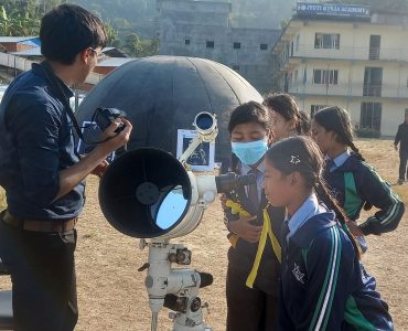 ज्योतिकुञ्ज एकेडेमीमा अन्तरिक्ष विज्ञान प्रदर्शनी